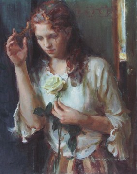 Belle femme DFG 15 Impressionist Peinture à l'huile